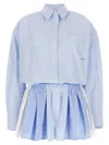 Alexander Wang Prestyled Pleated Boxer Romper Jumpsuit In Multicolor