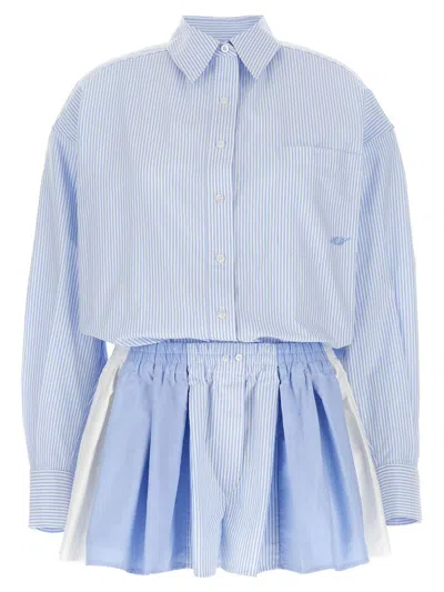 ALEXANDER WANG ALEXANDER WANG 'PRESTYLED PLEATED BOXER ROMPER' JUMPSUIT