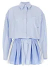 Alexander Wang Prestyled Pleated Boxer Romper Jumpsuit In Multicolor