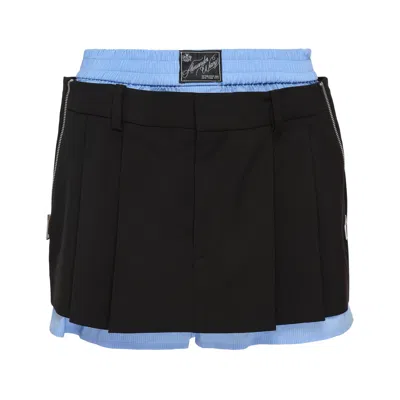 Alexander Wang Pre-styled Pleated Skort In Black