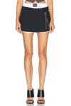 Alexander Wang Pre-styled Pleated Skort With Chain In Multi