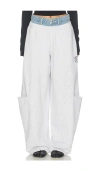 Alexander Wang Prestyled Slashed Sweatpant In White