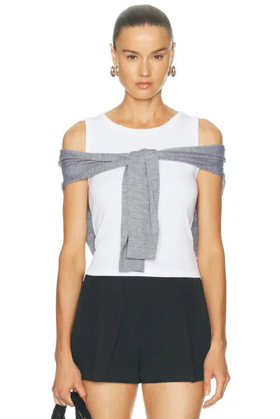 Alexander Wang Pre-styled Tank Top With Draped Cardigan
