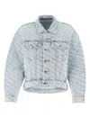 Alexander Wang Denim Jacket With Printed Logo