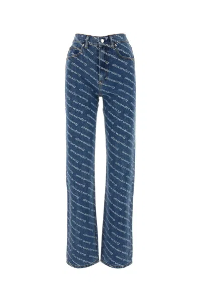 ALEXANDER WANG PRINTED DENIM JEANS