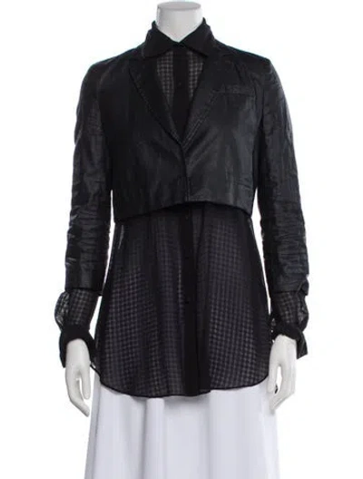 Pre-owned Alexander Wang Printed Jacket In Black