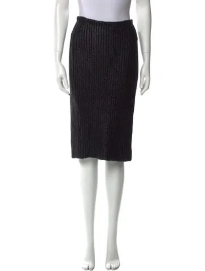 Pre-owned Alexander Wang Printed Knee-length Skirt In Black