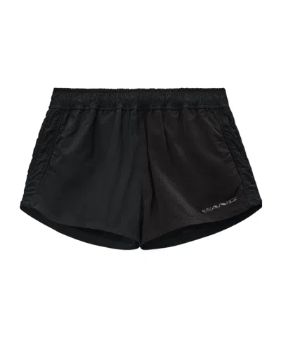 Alexander Wang Printed Logo Shorts In Black