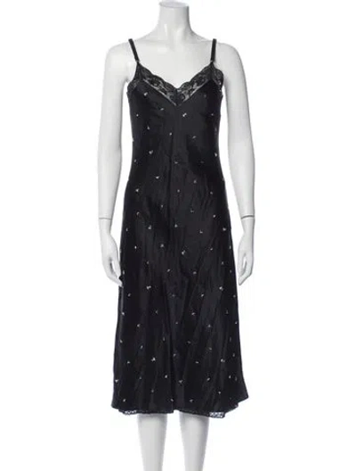 Pre-owned Alexander Wang Printed Midi Length Dress In Blue