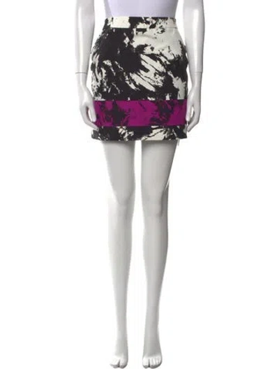 Pre-owned Alexander Wang Printed Mini Skirt In Multi