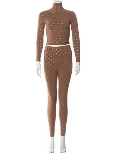 Pre-owned Alexander Wang Printed Pantsuit In Neutral