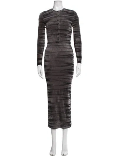Pre-owned Alexander Wang Printed Skirt Set In Brown