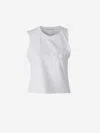 Alexander Wang Printed Tank Top In White