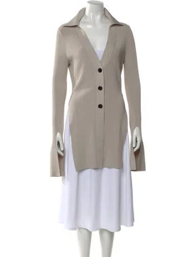Pre-owned Alexander Wang Printed V-neck Sweater In Neutral