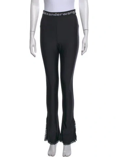 Pre-owned Alexander Wang Printed Wide Leg Pants In Black