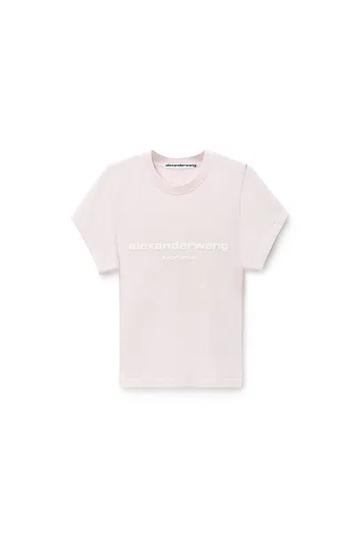 Alexander Wang Puff Logo Baby Tee Light Pink
