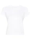 Alexander Wang Puff Logo Cotton Jersey Shrunken T-shirt Clothing In White