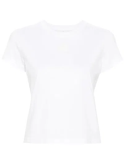 ALEXANDER WANG ALEXANDER WANG PUFF LOGO COTTON JERSEY SHRUNKEN T-SHIRT CLOTHING