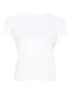 Alexander Wang Puff Logo Cotton Jersey Shrunken T-shirt Clothing In White