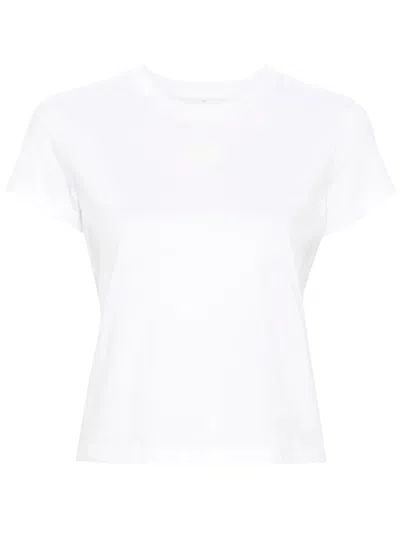 ALEXANDER WANG PUFF LOGO COTTON JERSEY SHRUNKEN T-SHIRT
