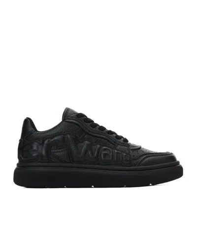 Alexander Wang Puff Logo-embossed Sneakers In Black