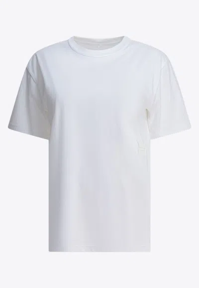 Alexander Wang Puff Logo Jersey T-shirt In White