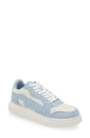 Alexander Wang Puff Leather Chunky Sneakers In Blue