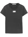 Alexander Wang Dark Grey Cotton T-shirt In Gray