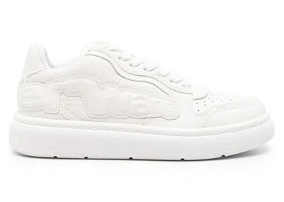 Pre-owned Alexander Wang Puff Logo Sneakers (women's) In White