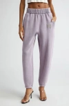 ALEXANDER WANG PUFF LOGO STRUCTURED TERRY SWEATPANTS