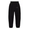 Alexander Wang Puff Logo Sweatpant In Structured Terry In Black