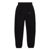 Alexander Wang Puff Logo Sweatpant In Structured Terry In Black