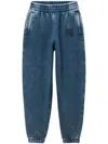 Alexander Wang Essential Terry Sweatpants In Blue