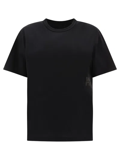 Alexander Wang T-shirt In Black Cotton