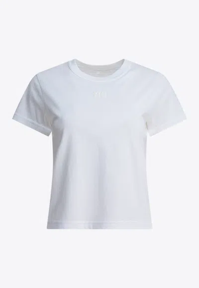 Alexander Wang Puff Logo T-shirt In White
