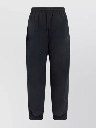 Alexander Wang Embossed Logo Pants In Black