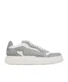Alexander Wang Puff Pebble Leather Sneakers In White