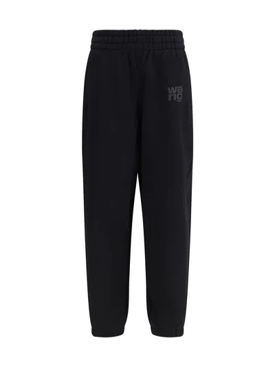Alexander Wang Essential Terry Classic Cotton Sweatpant In Black