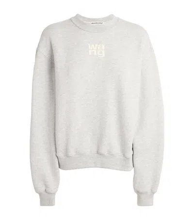 Alexander Wang Puff Print Sweatshirt In Grey