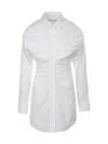 Alexander Wang Pulled Shirt Dress With Back Cummerbund Clothing