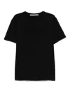 Alexander Wang Distressed Logo T-shirt In Black