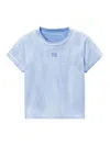 Alexander Wang Light Blue Distressed T-shirt In Light Blue