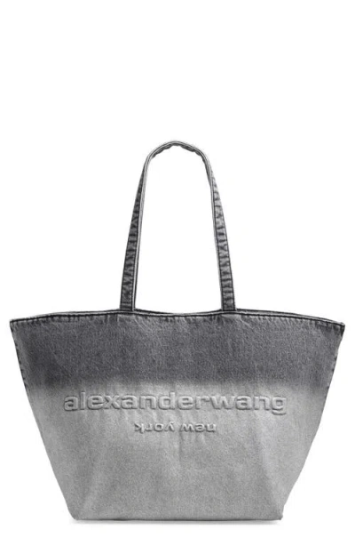 Alexander Wang Punch Dip Coated Denim Tote