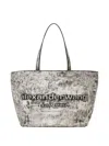 Alexander Wang Punch Embossed Tote Bag In Gray