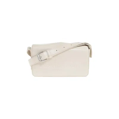 Pre-owned Alexander Wang Punch Flap Crossbody Bag 'vanilla' | White | Women's Size Onesize