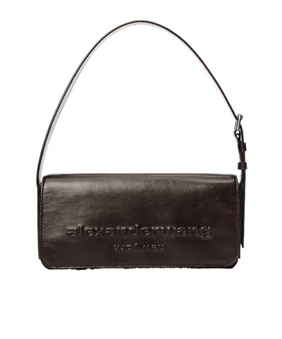 Alexander Wang Punch Flap Shoulder Bag In Bovine Hemoglobin