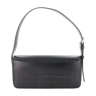 Alexander Wang Punch Flap Shoulder Bag -  - Leather - Black