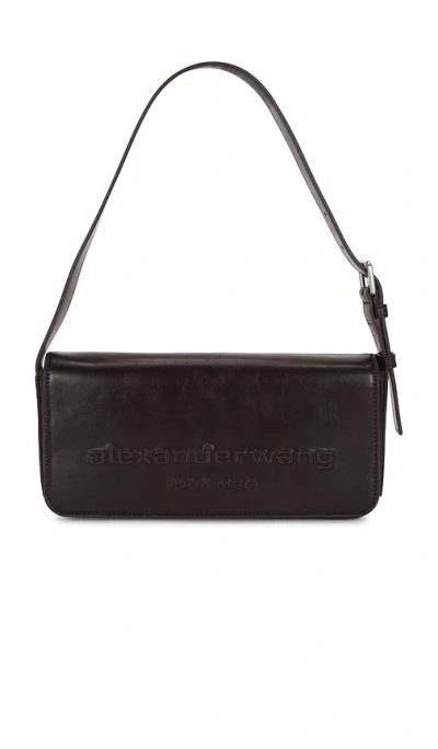 Alexander Wang Punch Flap Shoulder Bag In Oxblood