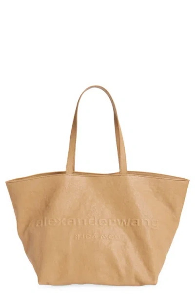 Alexander Wang Punch Logo Crinkled Leather Tote