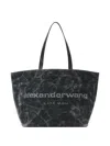 Alexander Wang Punch Logo-embossed Tote Bag In Black